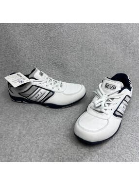 MVP-2 Fencing Shoes 6.5 Men 8 Women White Navy Competition Foil Epee Sabre Sport